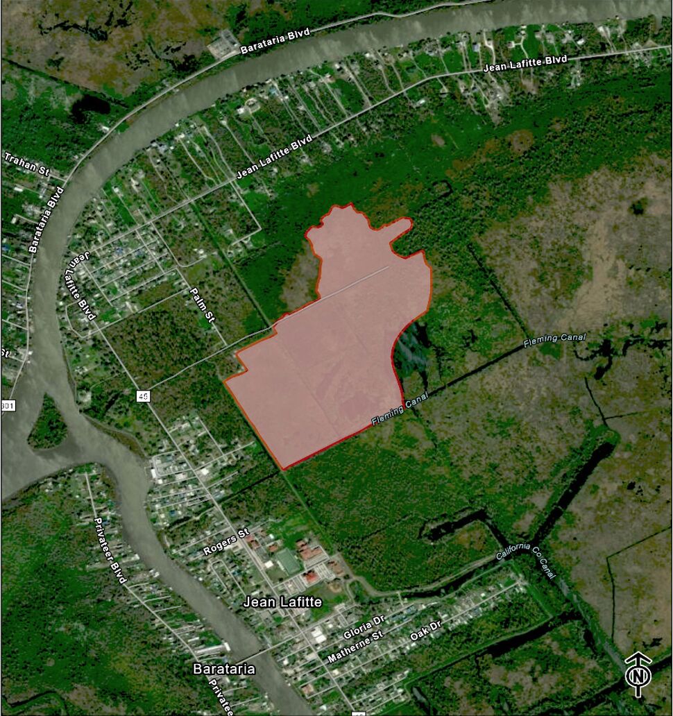 Lafitte fire map